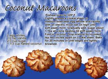 Baked Coconut Macaroons Recipe