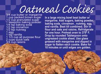 Baked Oatmeal Cookies Recipe