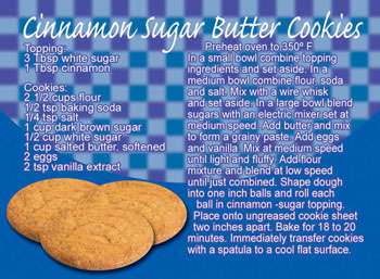 Baked Cinnamon Sugar Butter Cookies Recipe