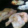 Raw chicken coated with lime pepper seasoning. This seasoning is great for the grill or for meat cooked in an oven.